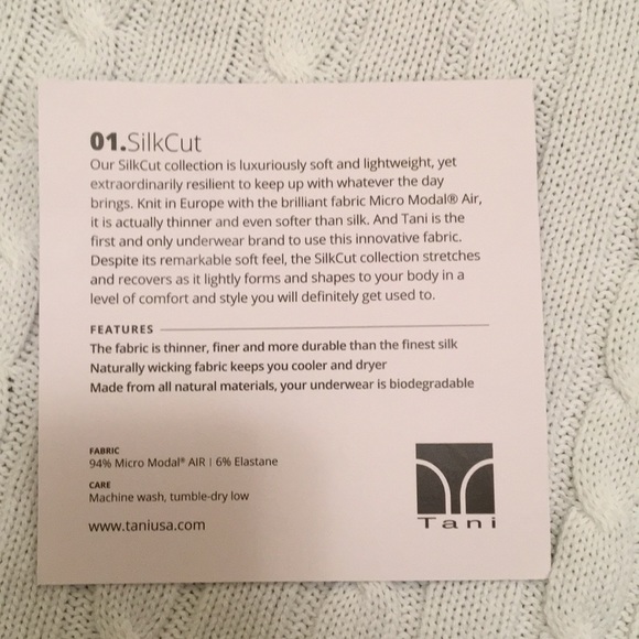 Tani BRAND NEW silk cut panty in walnut -size L - Picture 5 of 5